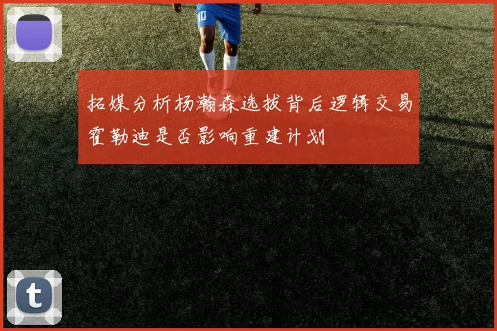 拓媒分析杨瀚森选拔背后逻辑交易霍勒迪是否影响重建计划